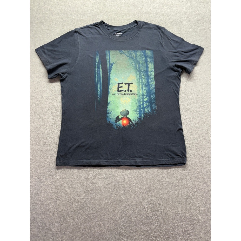 Old Navy ET The Extra Terrestrial Graphic T-Shirt Mens Large Dusk Navy Blue